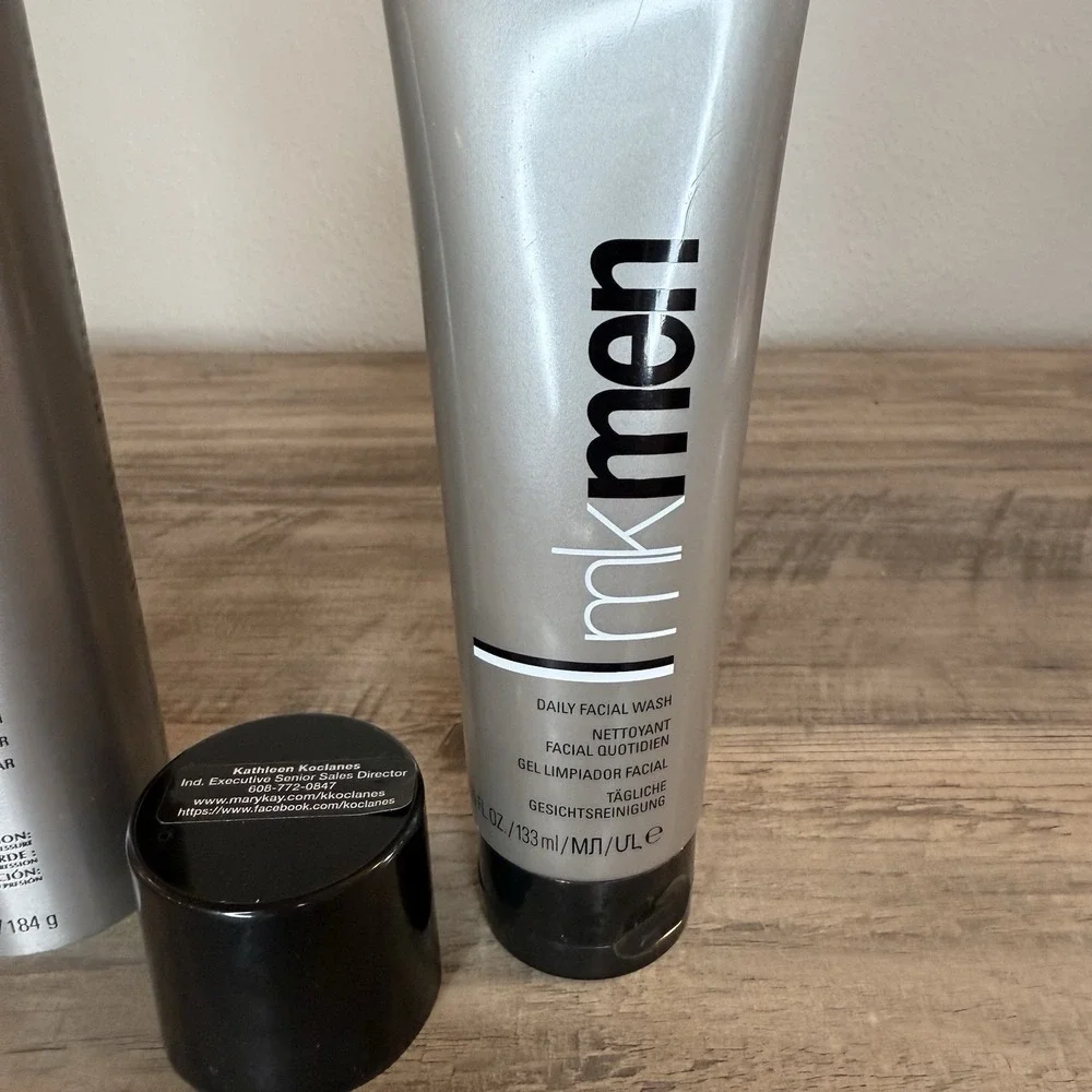New Mary Kay MK Men Shave Foam 6.5Oz & Daily Facial Wash 4.7 Oz Set Discontinued
